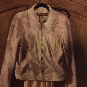 Bebe Velveteen Moto Jacket L